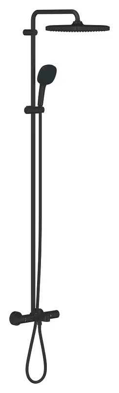 Colonne thermostat. BAIN 1+2 jets-25x25cm-Noir