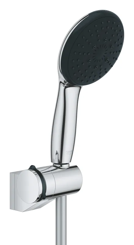 Set mural douche 3 jets-Ø11cm-Chromé