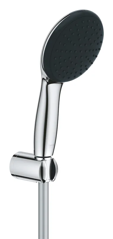 Set mural douche 1 jet-Ø11cm-Chromé