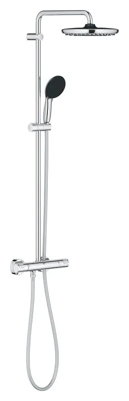 Colonne douche Thermostatique-1+2 jets-Ø25cm