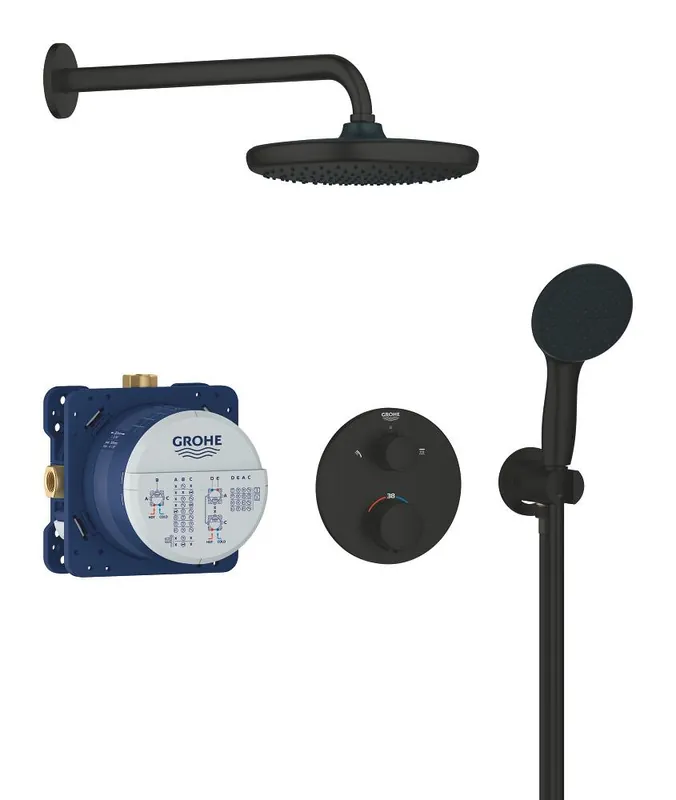Pack Thermostatique encastré-1+2 jets-Ø25cm