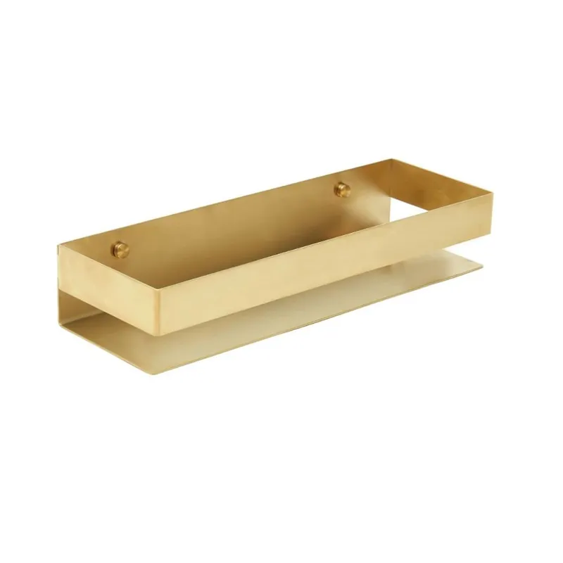 Etagère de salle de bain 30x10x5,5 cm, or brossé (SATDPOL3012BZ)