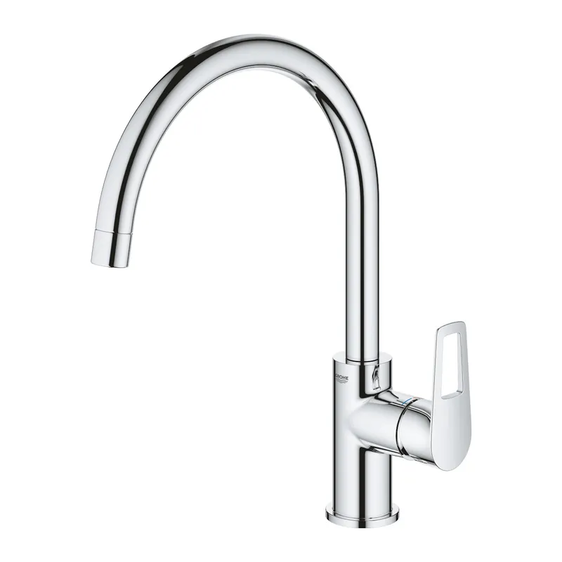 Bauloop Mitigeur monocommande évier col de cygne, Chrome (G3136810F)