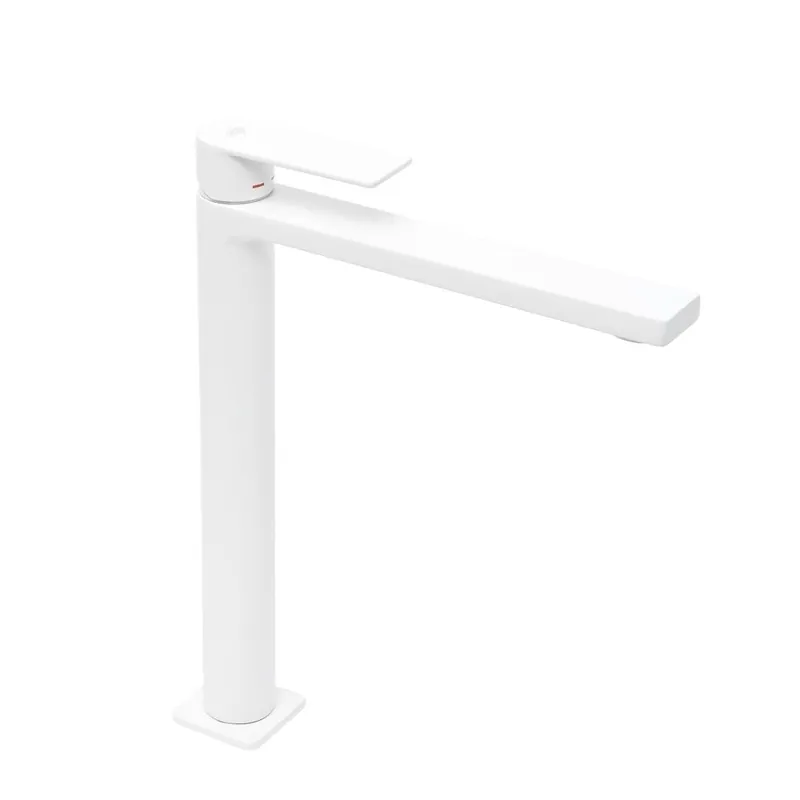 B-Way Mitigeur XL pour lavabo avec levier, Blanc mat