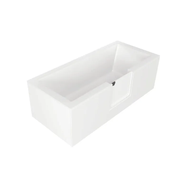 160x75 cm Baignoire avec porte ouverture à gauche PMR, 228L, blanc (SATVD160L)