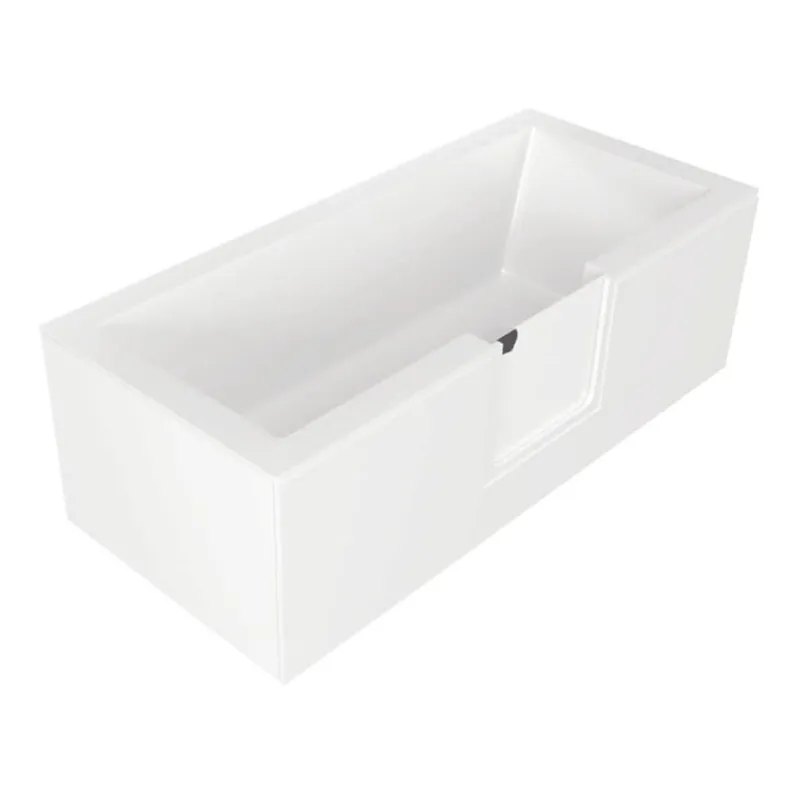 150x75 cm Baignoire avec porte ouverture à droite PMR, 228L, blanc (SATVD150P)