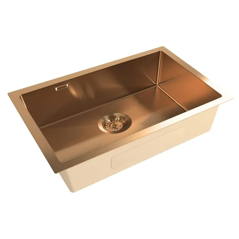 Aurum Evier en acier inoxydable, 68x45x21 cm, or rose (SATSINK6845BRGU)