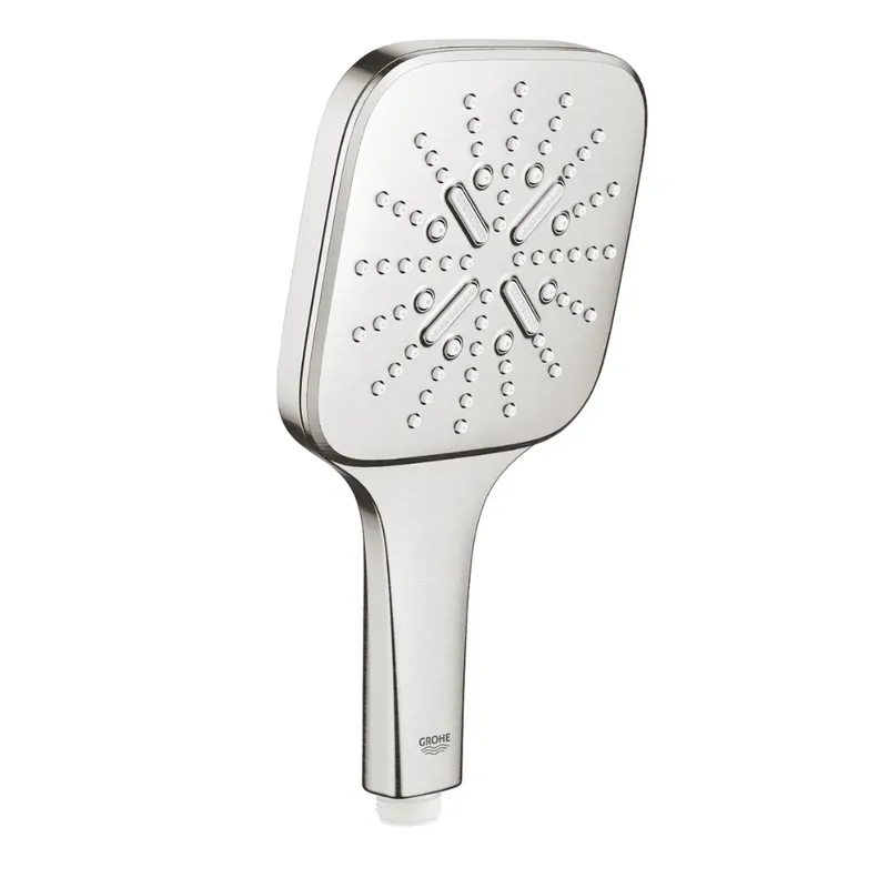 Rainshower Smartactive 130 Cube Douchette à main 3 jets, supersteel (26582DC0)