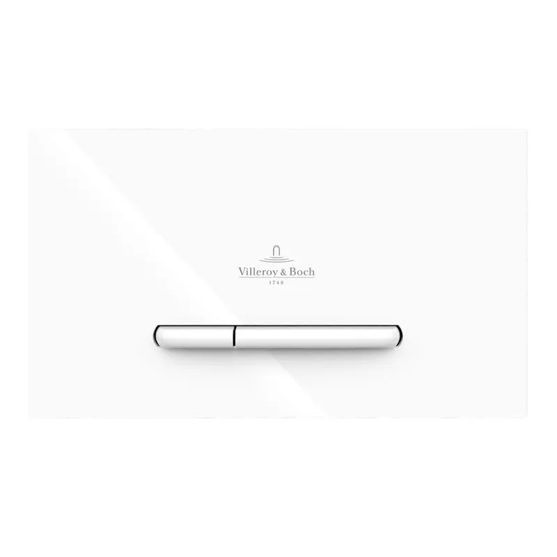 ViConnect Plaque de déclenchement double touche, blanc brillant (92218068)