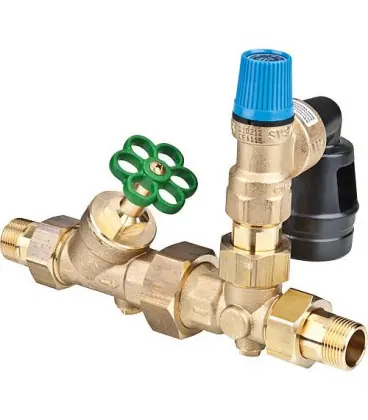 Groupe de securite pour chaudiere DN20 3/4", 6 bar rotatif 360° sur 2 axes