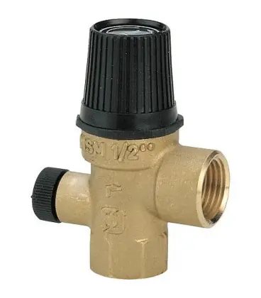 Watts soupape sanitaire avec prise mano 7 bar.Entree F1/2‘‘.Sortie F1/2‘‘ p.Kw 191.pKcal 165.000 type MSM-TM70