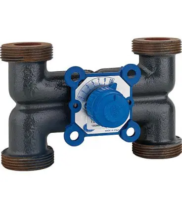 Mélangeur 4 voies fonte grise VMX-HM 125, fil. 1 1/2‘‘ 4 x mâle KVS 6,3