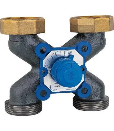Mélangeur 4 voies fonte grise VMX-X 90, fil. 1 1/2‘‘2 x brides KVS 8