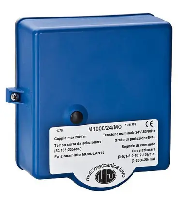 Servomo.permanent 3 points,M1000 24V/AC 0-10V, 90°, 240 sec.avec micro-interrup