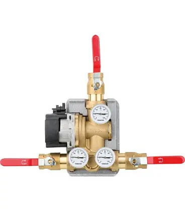 Unité de charge Termovar avec pompe Grundfos UPM 3-70 laiton DN25(1"), 61°C