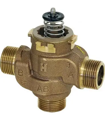 Soupape 3 voies Honeywell filetage male 1" - Kvs 7,7 Interdomo ref 286051