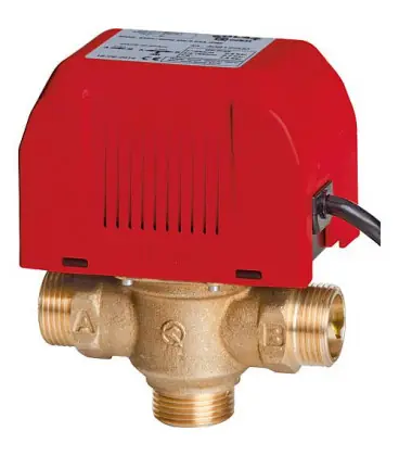 Soupape de zone 3 voies 1" male.male complet avec moteur 230V