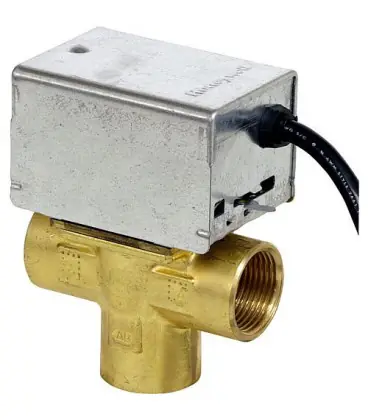 Vanne de zone 3 voies Honeywell V4044 C 1312 B, avec reglage manuel 1" - 230v 50 Hz, 6 W *B.G*