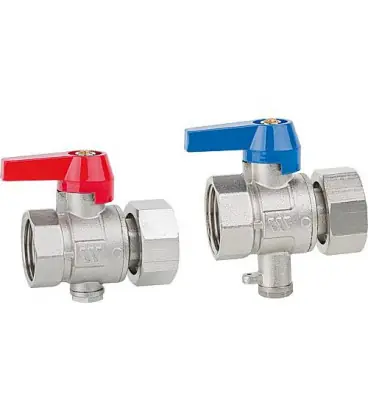 Kit Robinet spherique Watts avec raccord tube capilaire DN25 (1") ecrou x 3/4"fem. x 1/8" M10 Ni