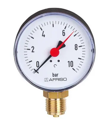 Mnomètre RF 80 1/2" 0-10 bars, raccord radial