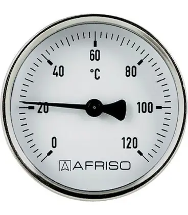 Thermometre d‘applique aimanté 80 mm, 0 - 60°C