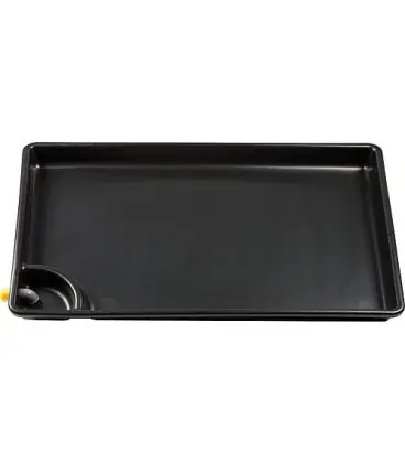 Bac a vidange d‘huile MKR 120SE avec siphon et tubulures ecoulement 1200x800x100 mm