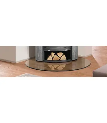 Plaque de sol verre 6mm pour poele - en goutte B7