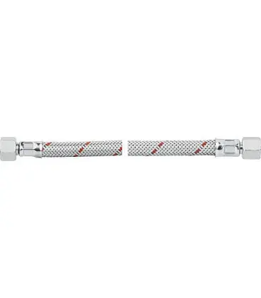 Flexible de bruleur fioul avec ecrou-raccord 3/8" et 1/4" 1000 mm