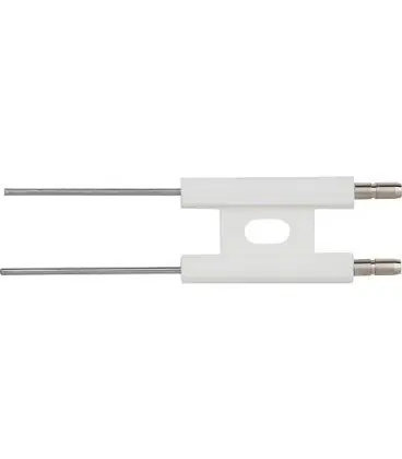 Electrode d allumage double Universel 4,0 mm, fil droit 40 mm convient pour dispositif melangeur MEKU