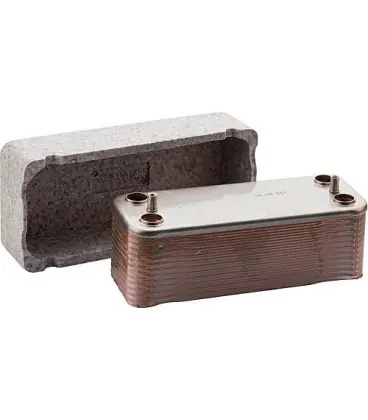 Echangeur de chaleur a plaque convient pour Ecoheat gaz H15/HS15/S30 Ref. 88.20270-0150