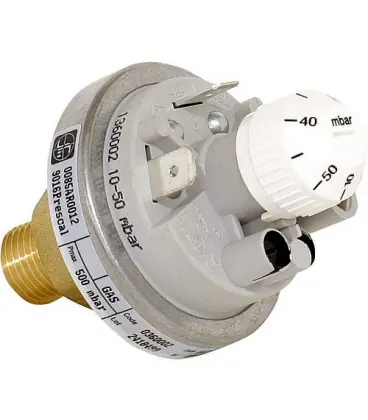 360 Pressostat gaz Reglable 10-50 mbar, G 1/4" Ref. 0.360.002