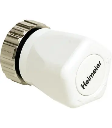 Calotte de regulation manuelle pour tout les soupapes infe. Thermostat. Heimeier avec ecrou molete (blanc)