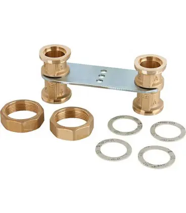 support acouplement pour montage à l‘envers DN25 avec 2 ecrous 1"1/2
