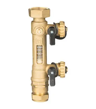 Debitmetre 2-12 l/min avec unite de rincage et de remplissage pour station solaire GPS