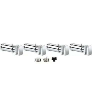 Kit support pour radiateur seche-serviette Pieve chrome