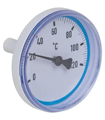 Thermometre bleu pour set de circuit de chauffage DN20