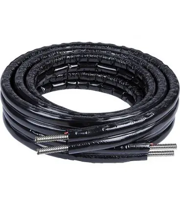 Tube spiralé inox préisolé dans tuyau isolé HT - inox DN20 - couronne 15 m