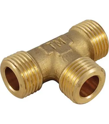 Pièce en T à joint plat male 3/4" x 3/4" x 3/4"