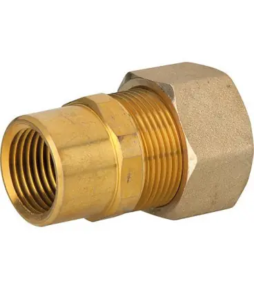 Raccord pour tube à spirale DN20 x 3/4" femelle, laiton, avec joint graphite haute T°