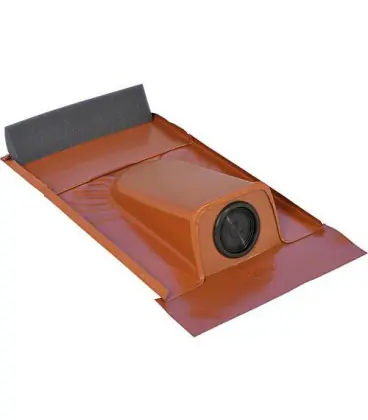 Passage tubulaire solaire type Ton Plaque plomb avec douille EPDM diam. 20-65mm, rouge, 2 pcs