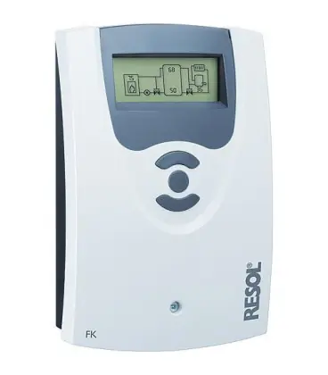 Regulateur de chaudiere a combustible solide FK, avec 3 sondes