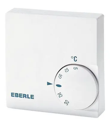 Thermostat d‘ambiance Eberle RTR-E 6124 230V 50/60 Hz blanc pur - 75x75x25,5 mm