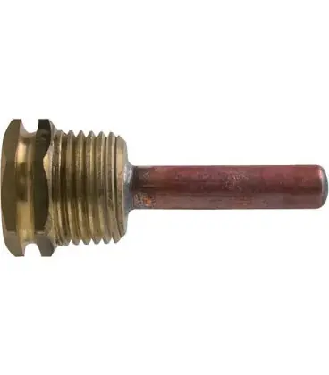 Doigt de gant 1/2" laiton DN7x8mm, L de tube 50mm cuivre