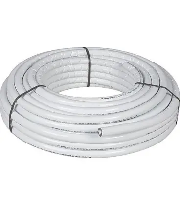 Tube d‘assemblage métallique 16x2 mm avec isolation 9 mm emballage couronne de 50 m