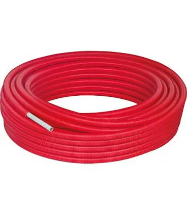 tube multicouche PE-RT gaine rouge 20 x 2 mm Rouleau de 50 metres