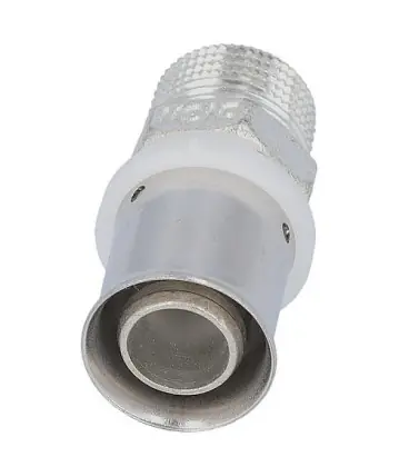 Raccord a sertir pour tube multicouche male, etame 20x2mm - 1/2"