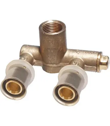 Raccord a sertir p. multi, TH Double coude mural forme U 20x2 - 1/2‘‘ - 20x2