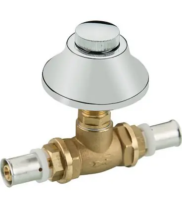 Raccord a sertir p. multi TH robinet a bille p installation sous crepi + capuchon 1/2" - 20x2-20x2