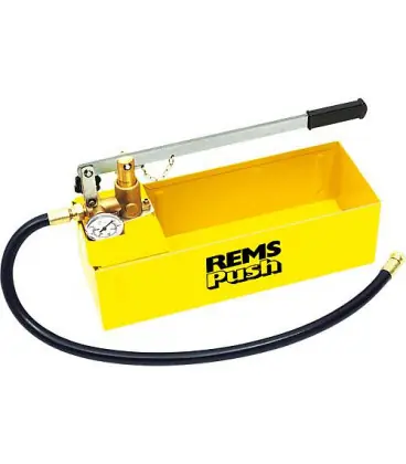 Pompe d‘épreuve manuelle REMS Push pour eau, fioul, glycole Plage de pression jusqu‘a 60 bar