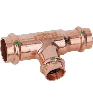 Profipress pièce en T modele 2418 contour V d1-28 d2-22 d3-28